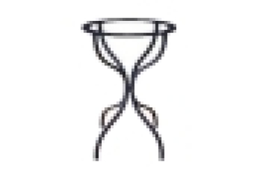 Majolika Tisch mit Blumendekor
